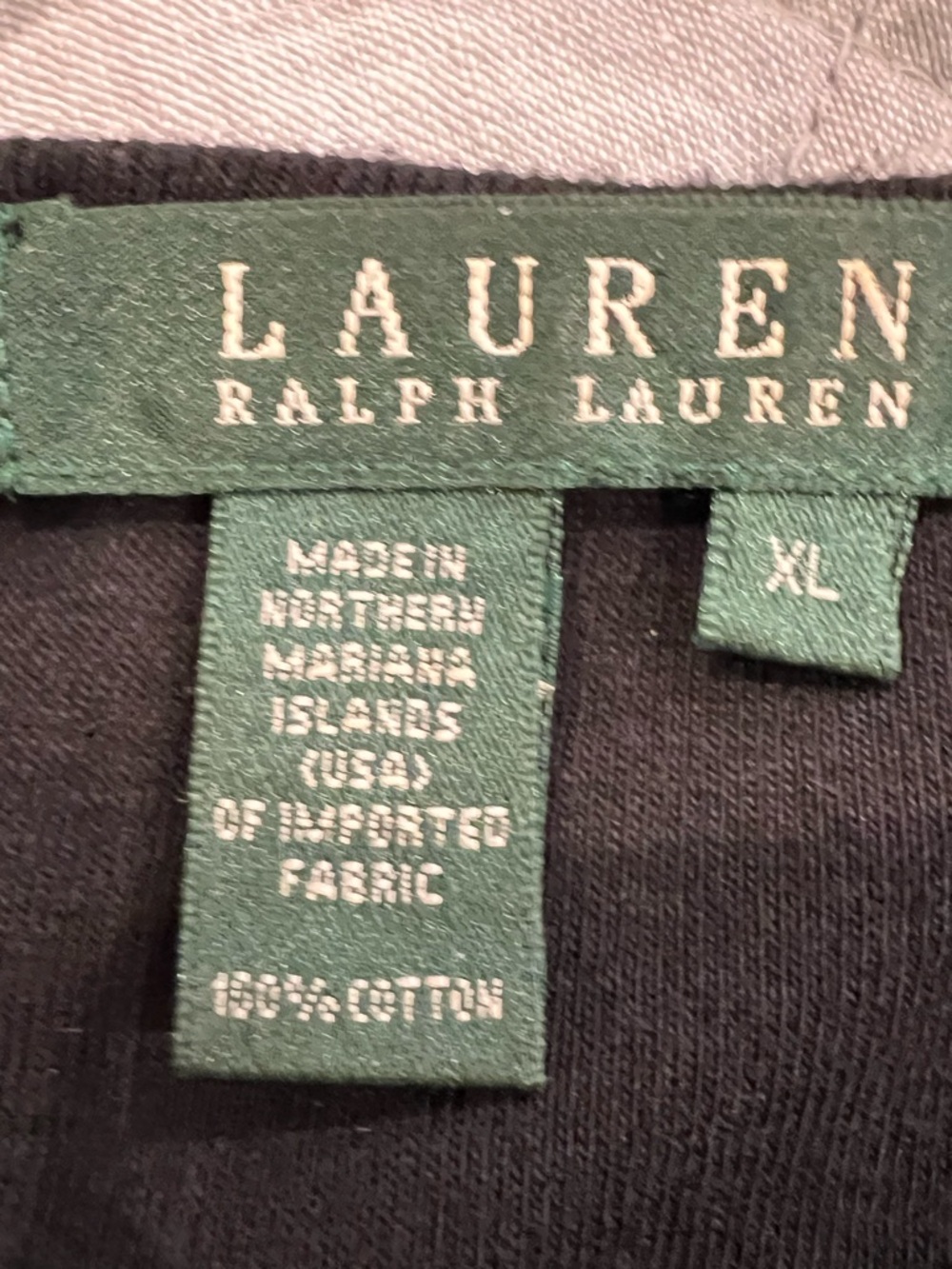 Ralph Lauren Black Short-Sleeve Tee with Gold Crest Detail - Picture 2 of 3